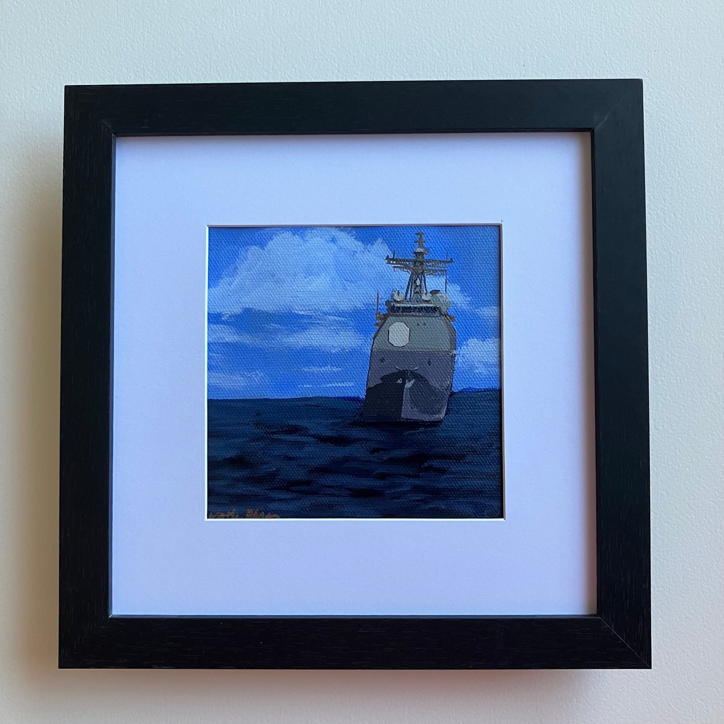 No. 1 | 5"x5" Original Framed Painting