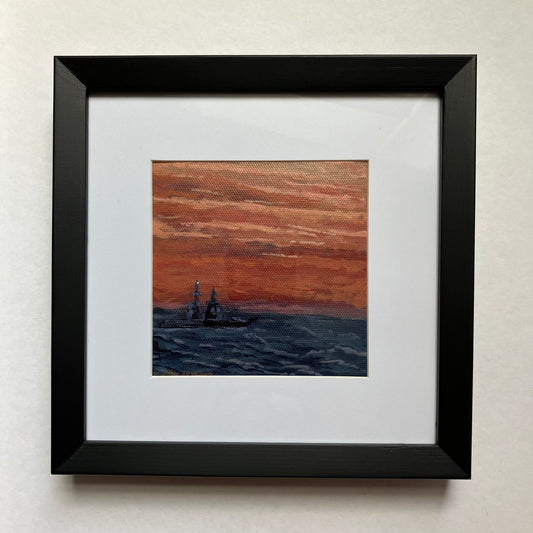 No. 2 | 5"x5" Original Framed Painting